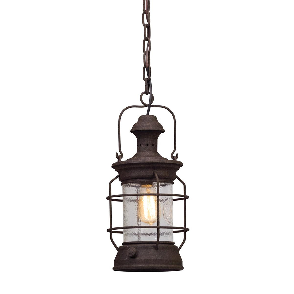 Troy Lighting Atkins HERITAGE BRONZE 8W x 8L x 17.5H Pendant