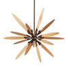 Troy Lighting Dragonfly Bronze With Satin Leaf 44W X 44L X 31.25H Chandelier