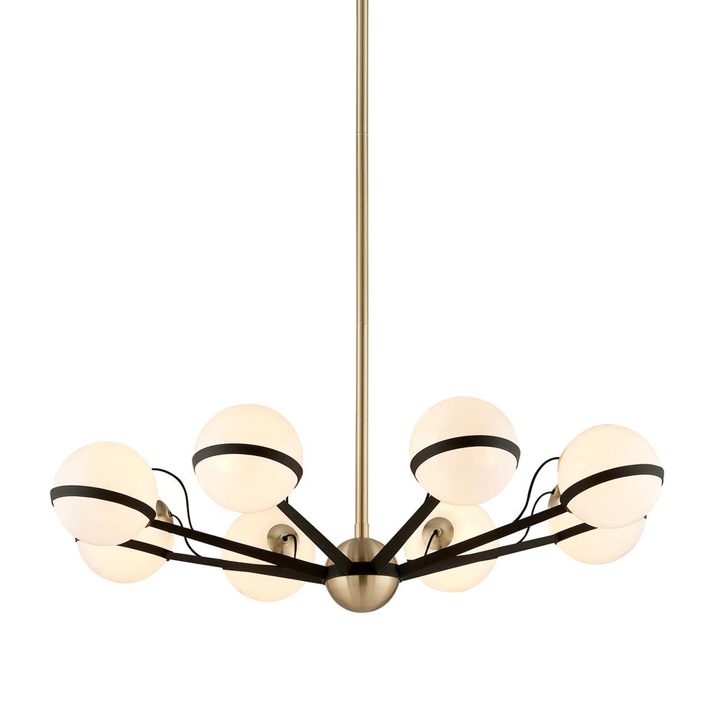 Troy Lighting Ace TEXTURED BRONZE BRUSHED BRASS 37.75W x 37.75L x 9H Chandelier