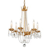 Troy Lighting Viola Vintage Gold Leaf 21.5W X 21.5L X 27H Chandelier