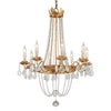 Troy Lighting Viola Distressed Gold Leaf 27.5W X 27.5L X 36.5H Chandelier