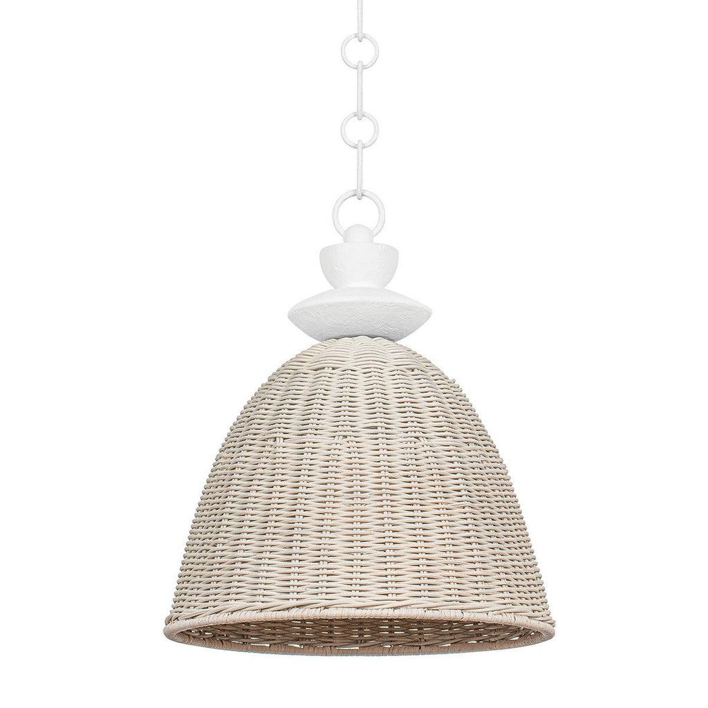 Troy Lighting Kahn GESSO WHITE 15.25W x 15.25L x 18.25H Pendant