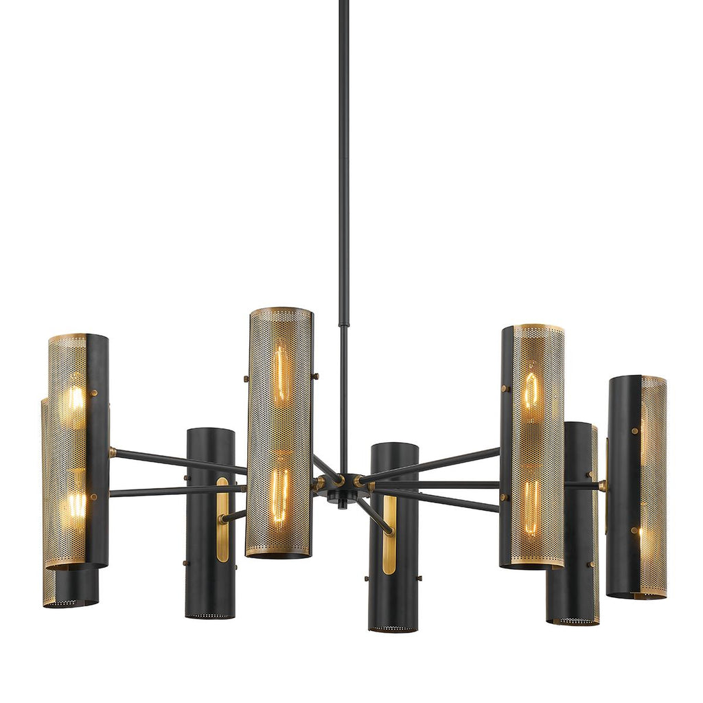 Troy Lighting Mikka PATINA BRASS 42W x 42L x 18H Chandelier