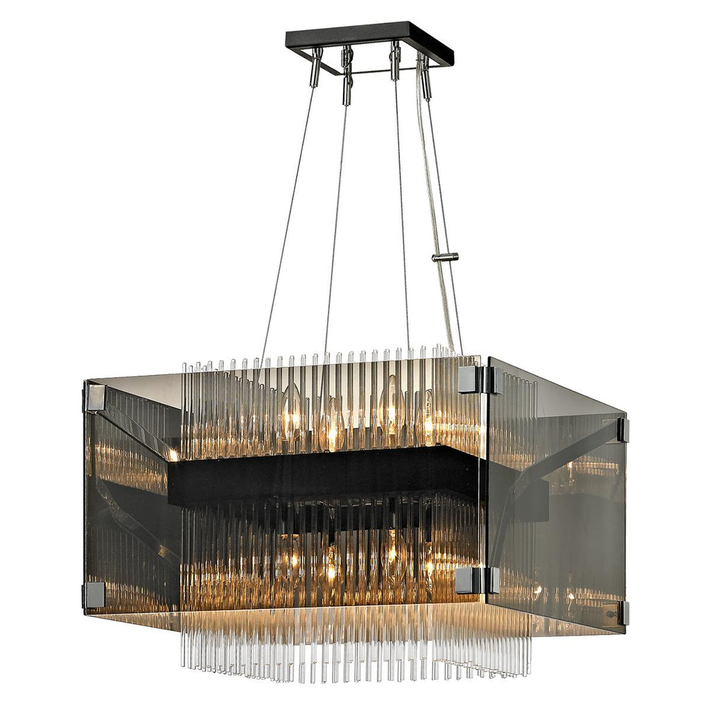 Troy Lighting Apollo BRONZE/POLISHED CHROME 20.5W x 20.5L x 14.5H Chandelier