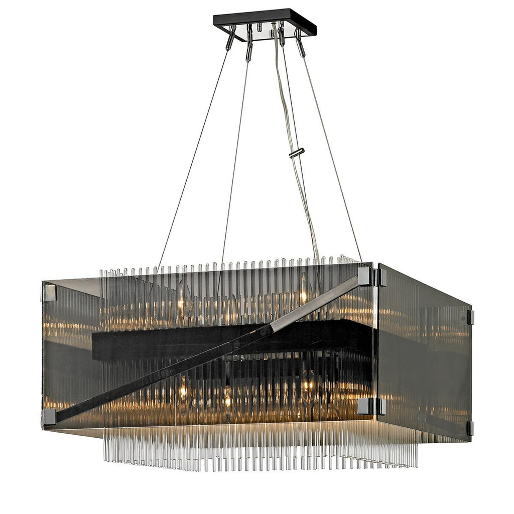 Troy Lighting Apollo BRONZE/POLISHED CHROME 26.5W x 26.5L x 14.5H Chandelier