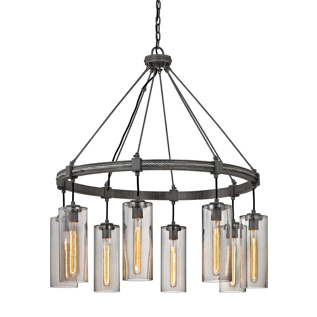 Troy Lighting Union Square Graphite 36W x 36L x 39.75H Chandelier