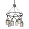 Troy Lighting Citizen Graphite And Polished Nickel 25W X 25L X 33.25H Chandelier