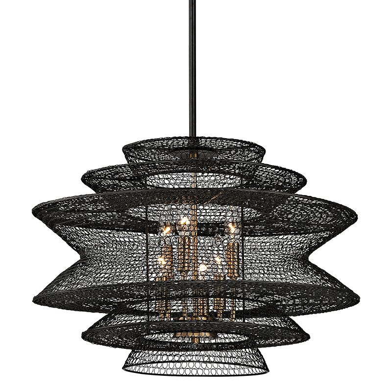 Troy Lighting Kokoro SOFT BLACK 23W x 16.75H Chandelier