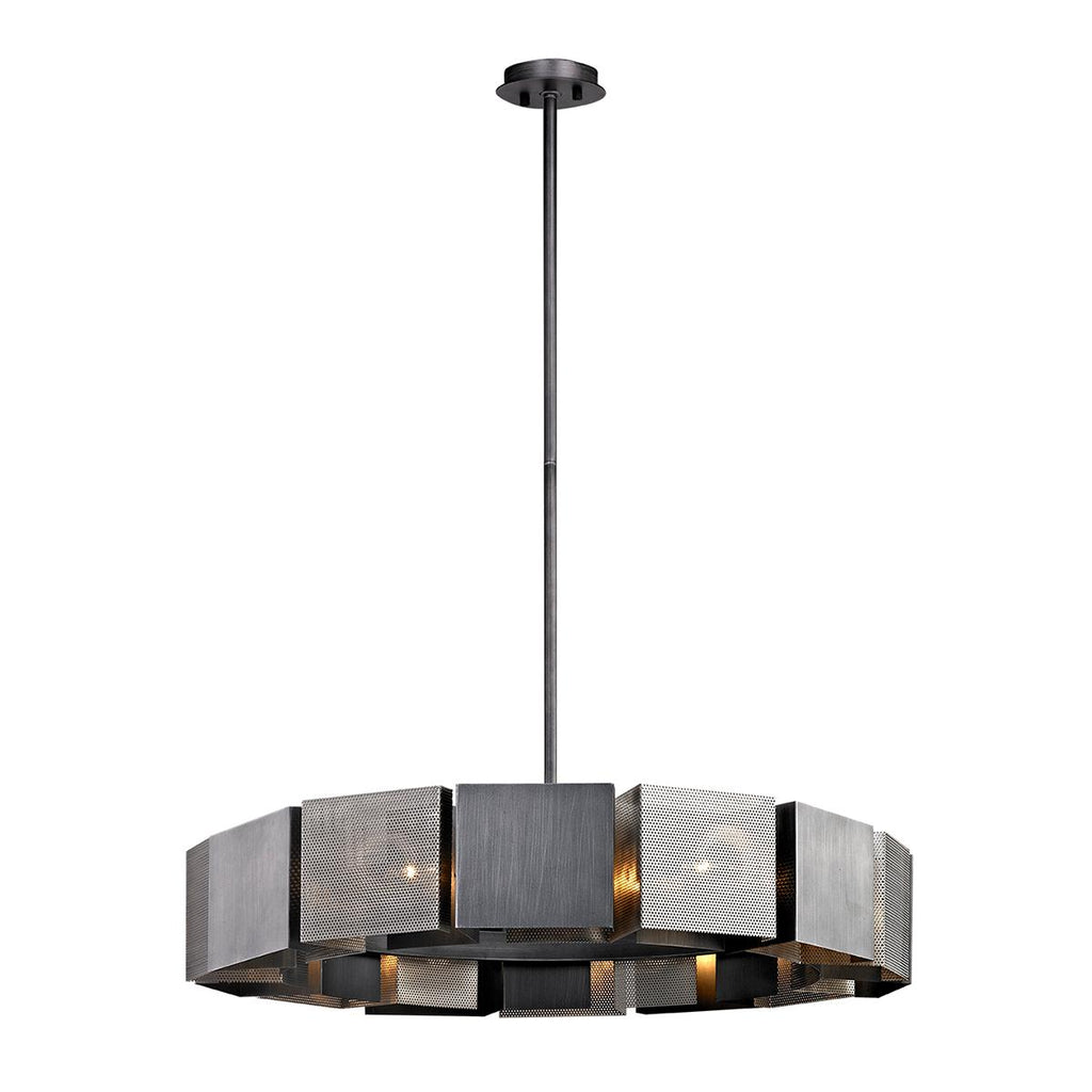 Troy Lighting Impression GRAPHITE/BURNISHED NICKEL 36.25W x 36.25L x 7.25H Chandelier