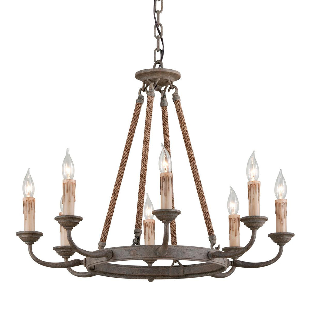 Troy Lighting Cyrano EARTHEN BRONZE 28.25W x 28.25L x 22.5H Chandelier