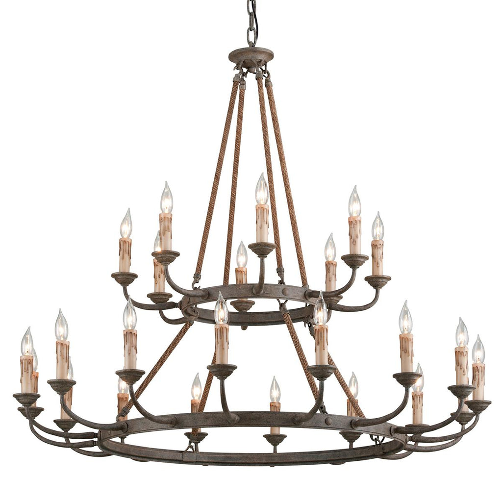 Troy Lighting Cyrano EARTHEN BRONZE 48W x 48L x 42.5H Chandelier