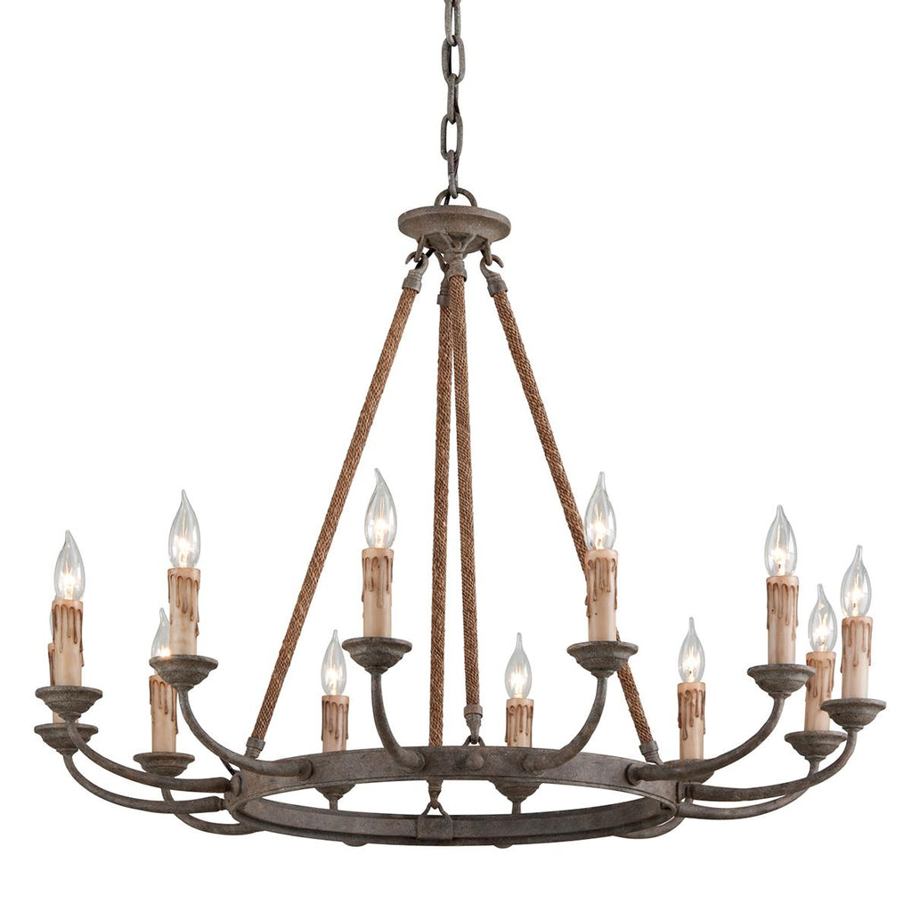 Troy Lighting Cyrano EARTHEN BRONZE 36W x 36L x 27.5H Chandelier