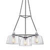 Troy Lighting Audiophile Old Silver And Polished Alumin 27W X 27L X 17.5H Chandelier