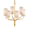 Troy Lighting Juniper Gold Leaf 25.5W X 25.5L X 28.5H Chandelier