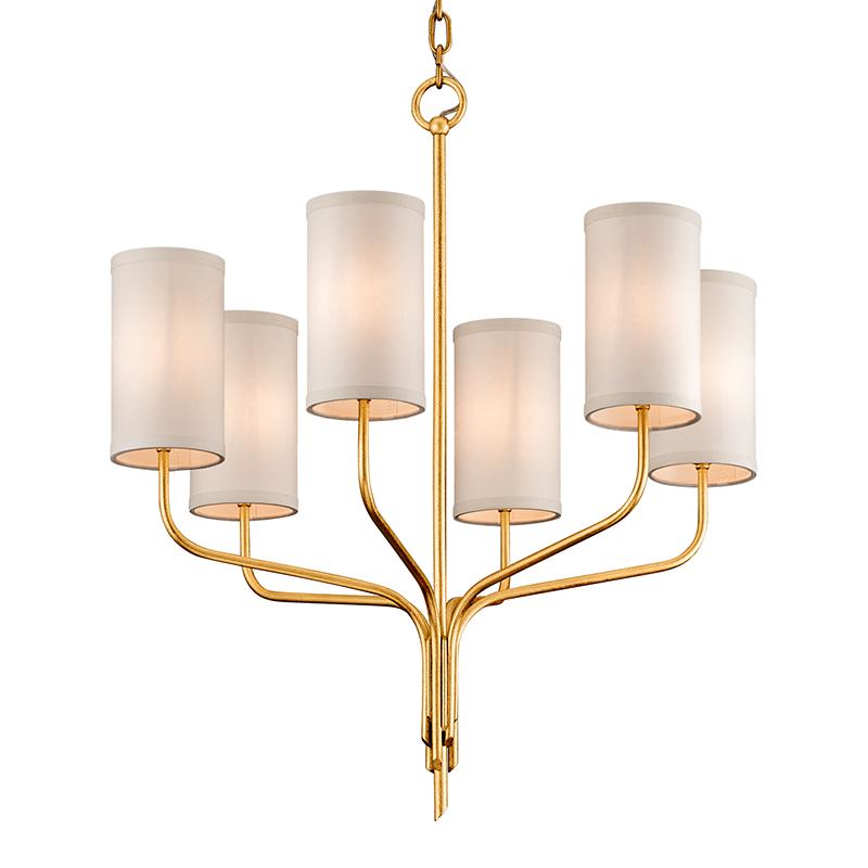 Troy Lighting Juniper Gold Leaf 25.5W x 25.5L x 28.5H Chandelier