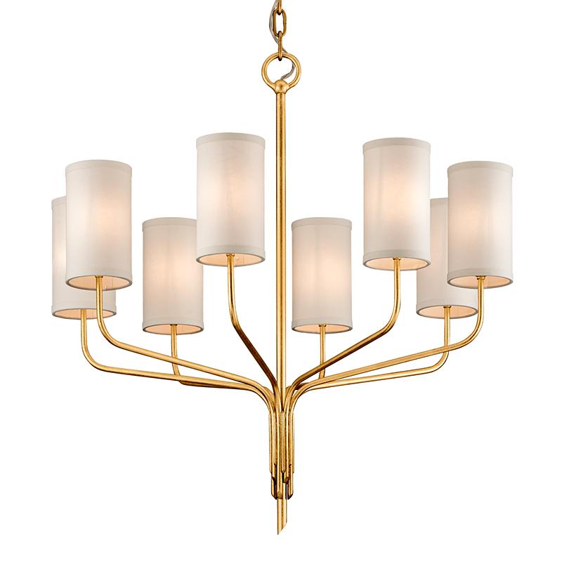 Troy Lighting Juniper Gold Leaf 32W x 32.75L x 35H Chandelier