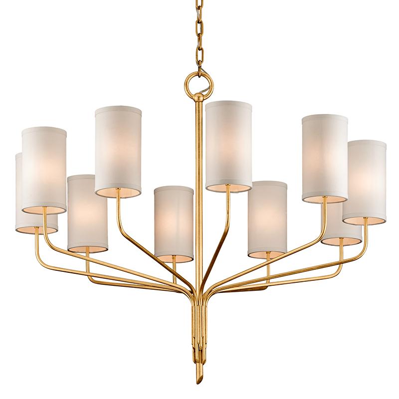 Troy Lighting Juniper Gold Leaf 42W x 42L x 35.75H Chandelier