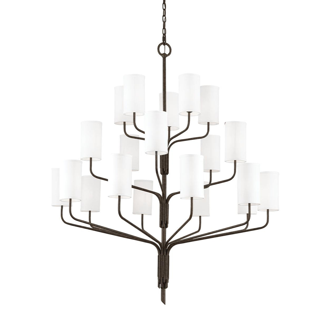 Troy Lighting Juniper HERITAGE BRONZE 52W x 52L x 59.25H Chandelier