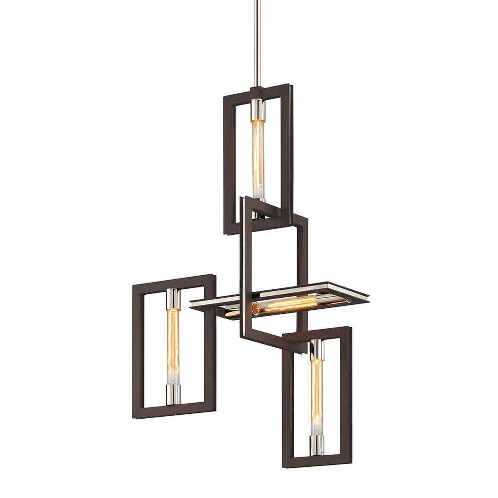 Troy Lighting Enigma TEXTURED BRONZE 11.25W x 23.75L x 38H Chandelier