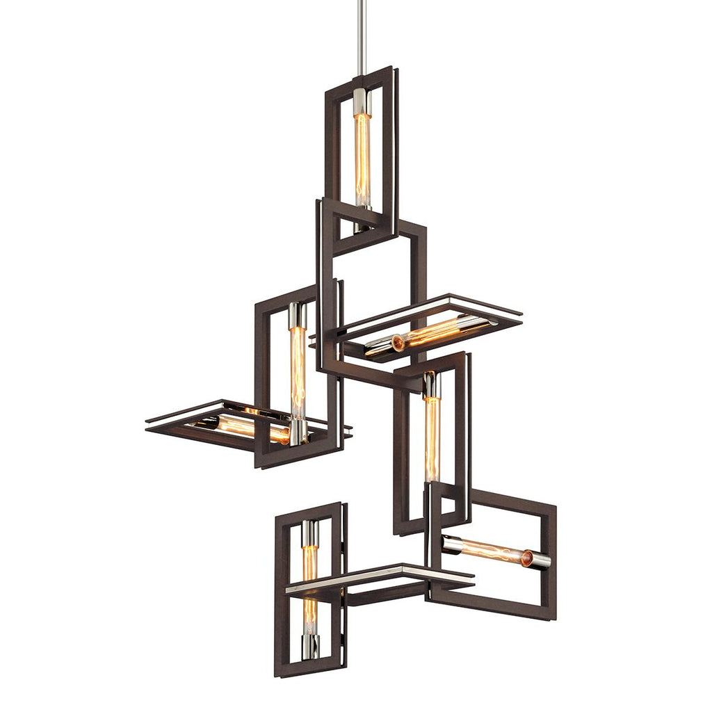 Troy Lighting Enigma TEXTURED BRONZE 24.75W x 31.5L x 31.5H Chandelier