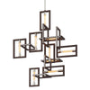 Troy Lighting Enigma Bronze With Polished Stainless 30.5W X 48.25L X 54.25H Chandelier