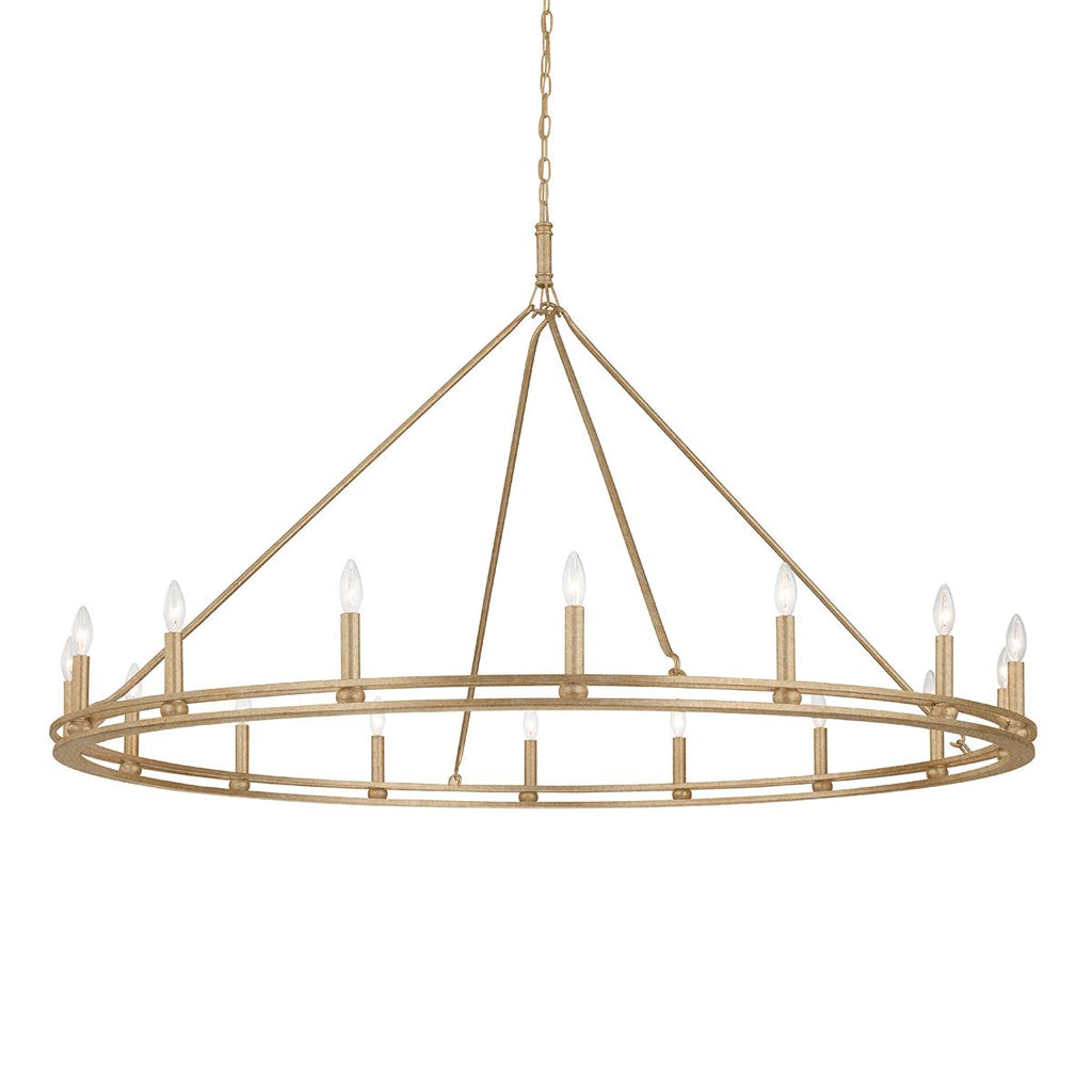 Troy Lighting Sutton CHAMPAGNE SILVER LEAF 61W x 61L x 39.5H Chandelier