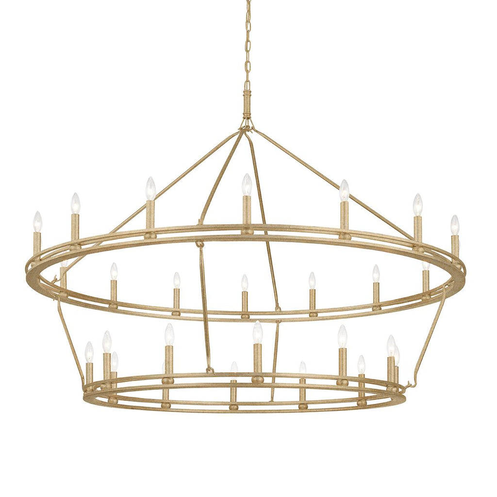 Troy Lighting Sutton CHAMPAGNE LEAF 61W x 61L x 49H Chandelier