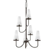 Troy Lighting Marcel Textured Bronze 28W X 28L X 43.75H Chandelier