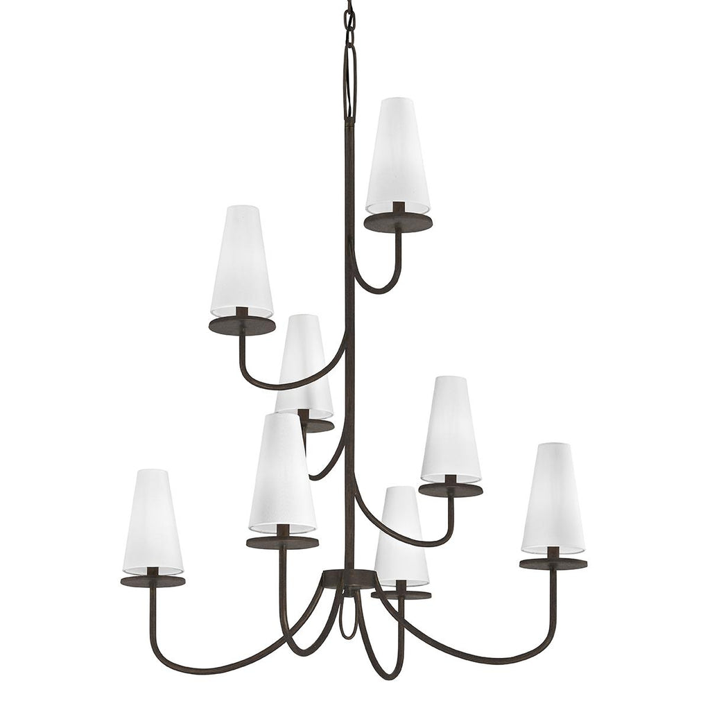 Troy Lighting Marcel TEXTURED BRONZE 36W x 36L x 48.75H Chandelier