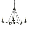 Troy Lighting Sawyer Forged Iron 40W X 40L X 27H Chandelier