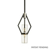 Troy Lighting Raef Textured Black & Polish Nickel 7W X 7L X 15H Pendant