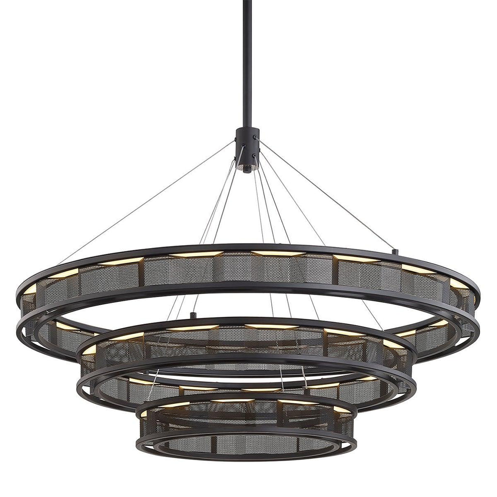 Troy Lighting Fuze SOFT OFF BLACK 39W x 39L x 28.25H Chandelier