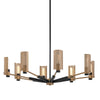 Troy Lighting Pilsen Soft Off Black/Patina Brass 40W X 40L X 15.25H Chandelier