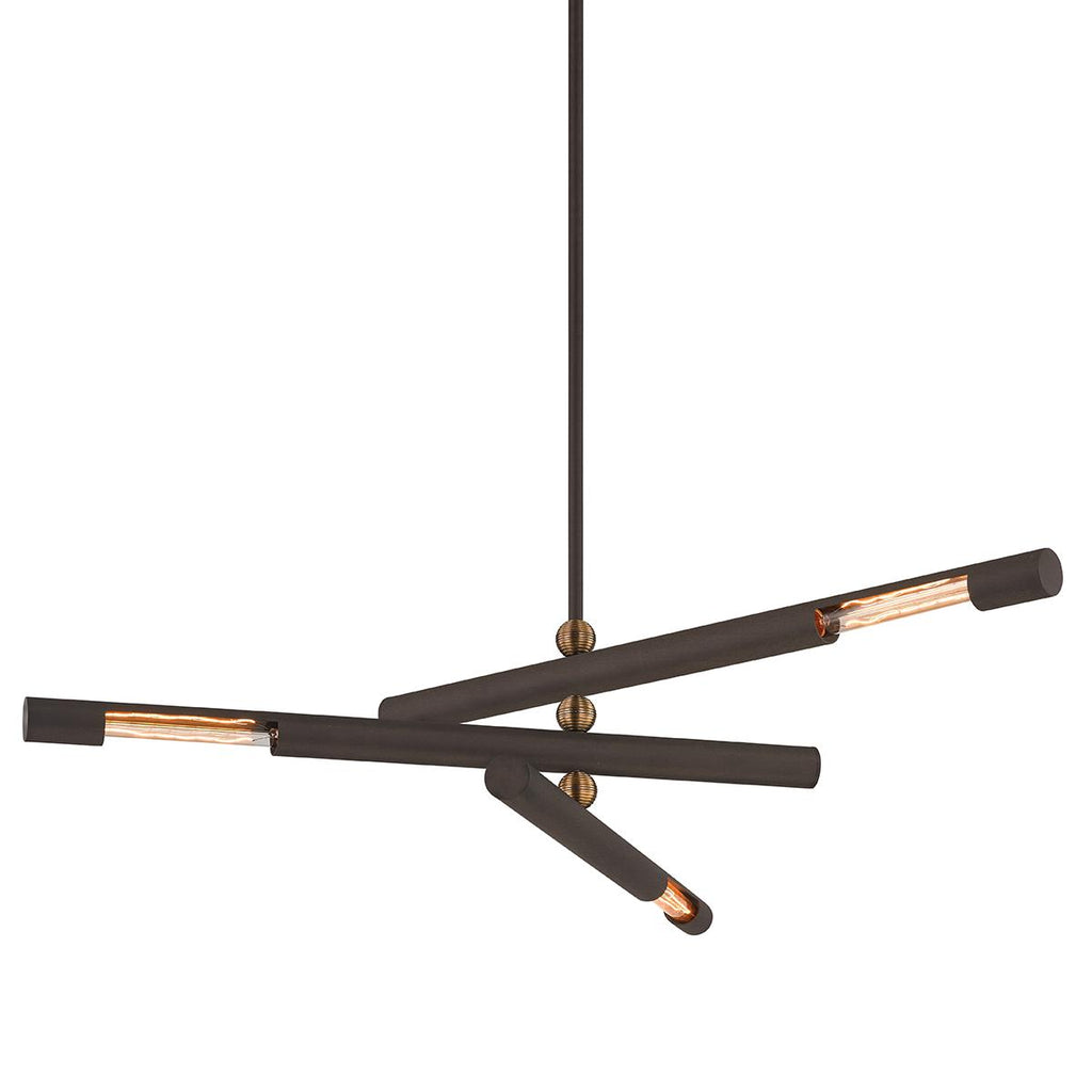 Troy Lighting Hendrix Bronze 44W x 44L x 10H Chandelier