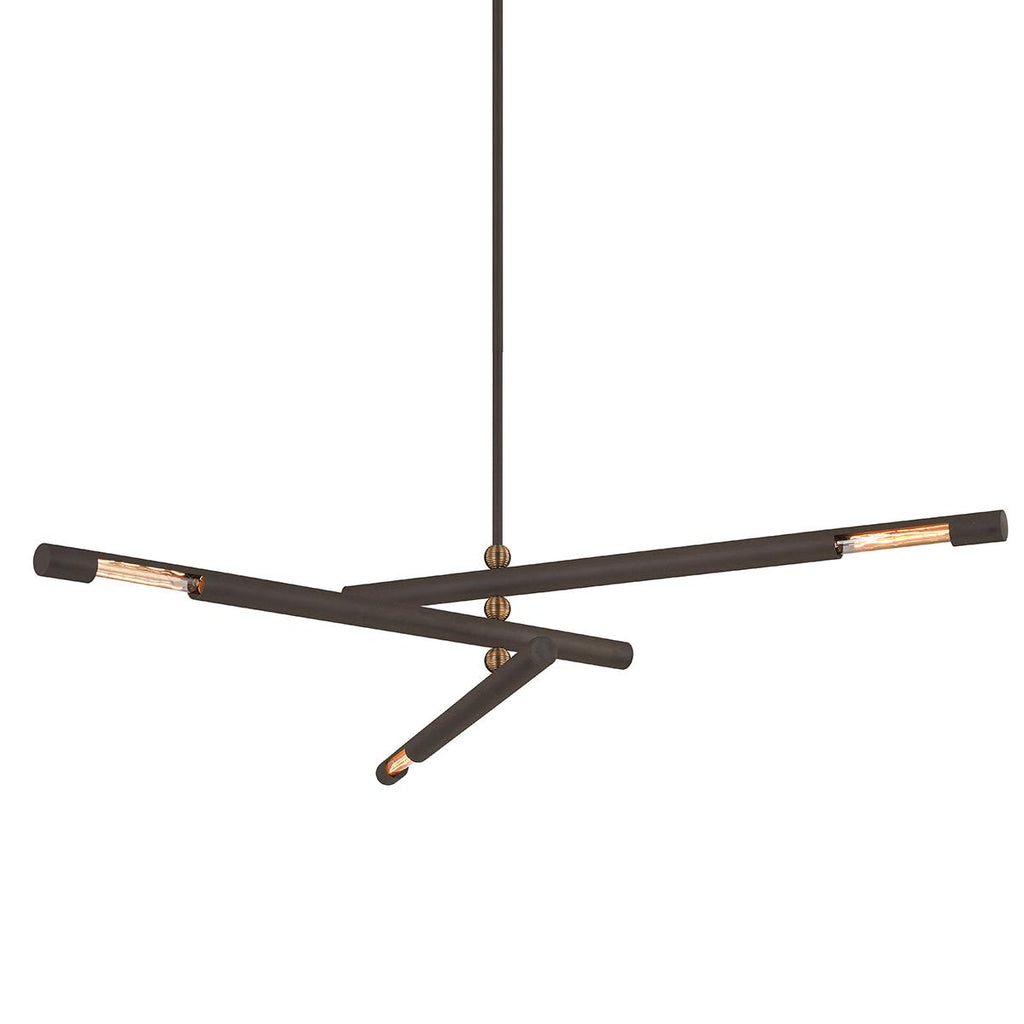 Troy Lighting Hendrix Bronze 62.25W x 62.25L x 10H Chandelier