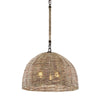 Troy Lighting Huxley Tidepool Bronze 24W X 24L X 17.75H Chandelier