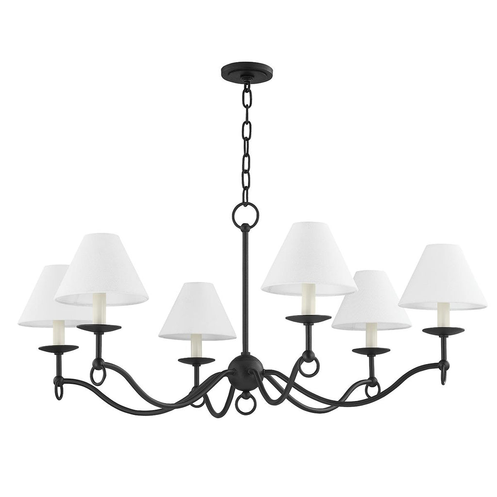 Troy Lighting Massi FORGED IRON 41.25W x 41.25L x 18H Chandelier