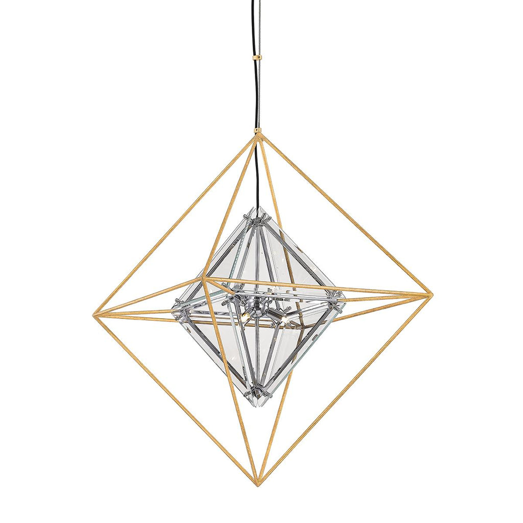 Troy Lighting Epic Gold Leaf 24W x 24L x 33.75H Chandelier