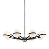 Troy Lighting Ace Carbide Blk With Polished Nickel Accents 37.75W X 37.75L X 9H Chandelier