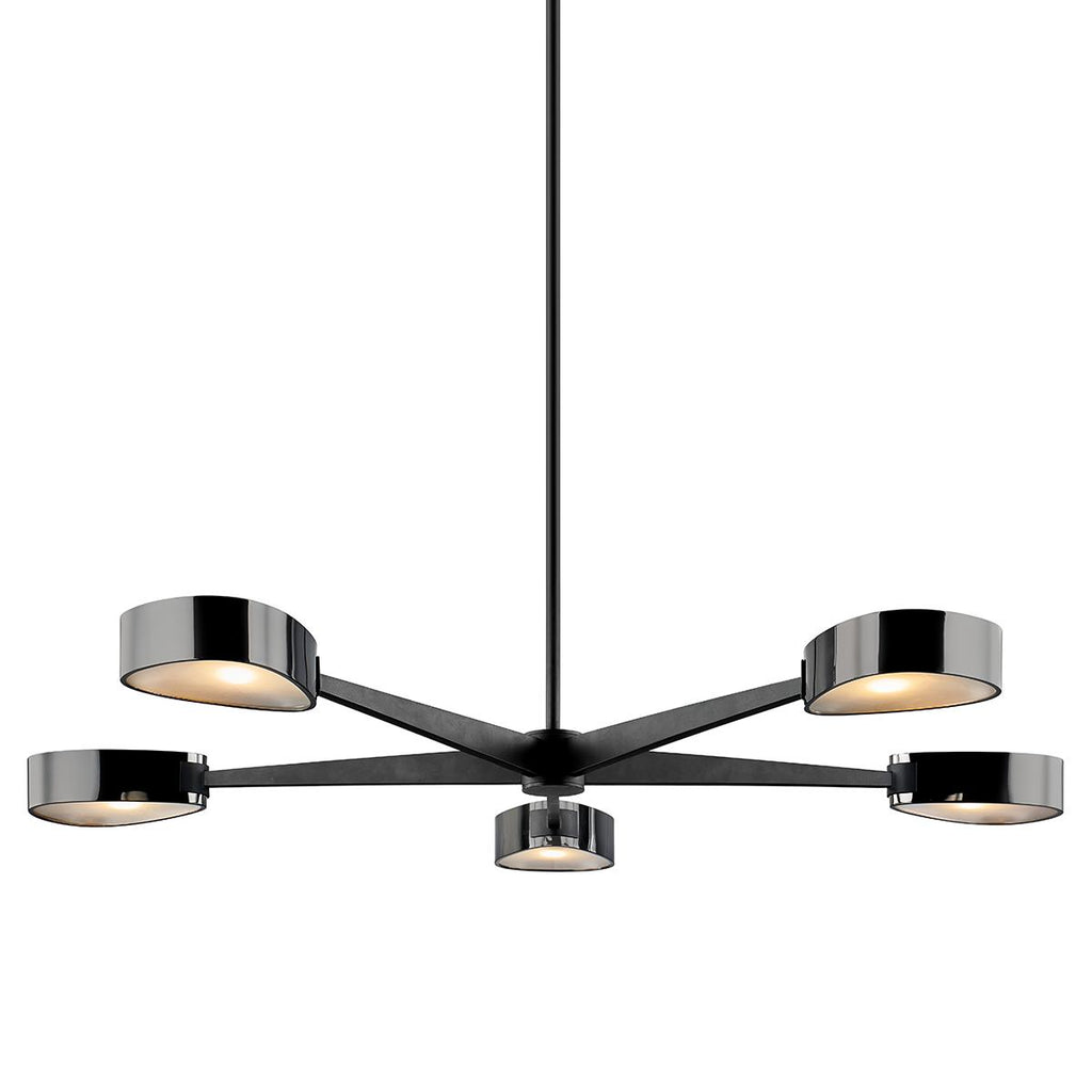 Troy Lighting Allisio TEXTURED BLACK 49W x 49L x 3H Chandelier