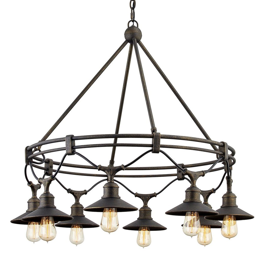 Troy Lighting Shelton VINTAGE BRONZE 36W x 36L x 29H Chandelier