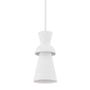 Troy Lighting Florence Gesso White 6.5W X 6.5L X 13.75H Pendant