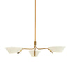 Troy Lighting Sacramento Patina Brass And Soft Sand 43W X 43L X 8.25H Chandelier