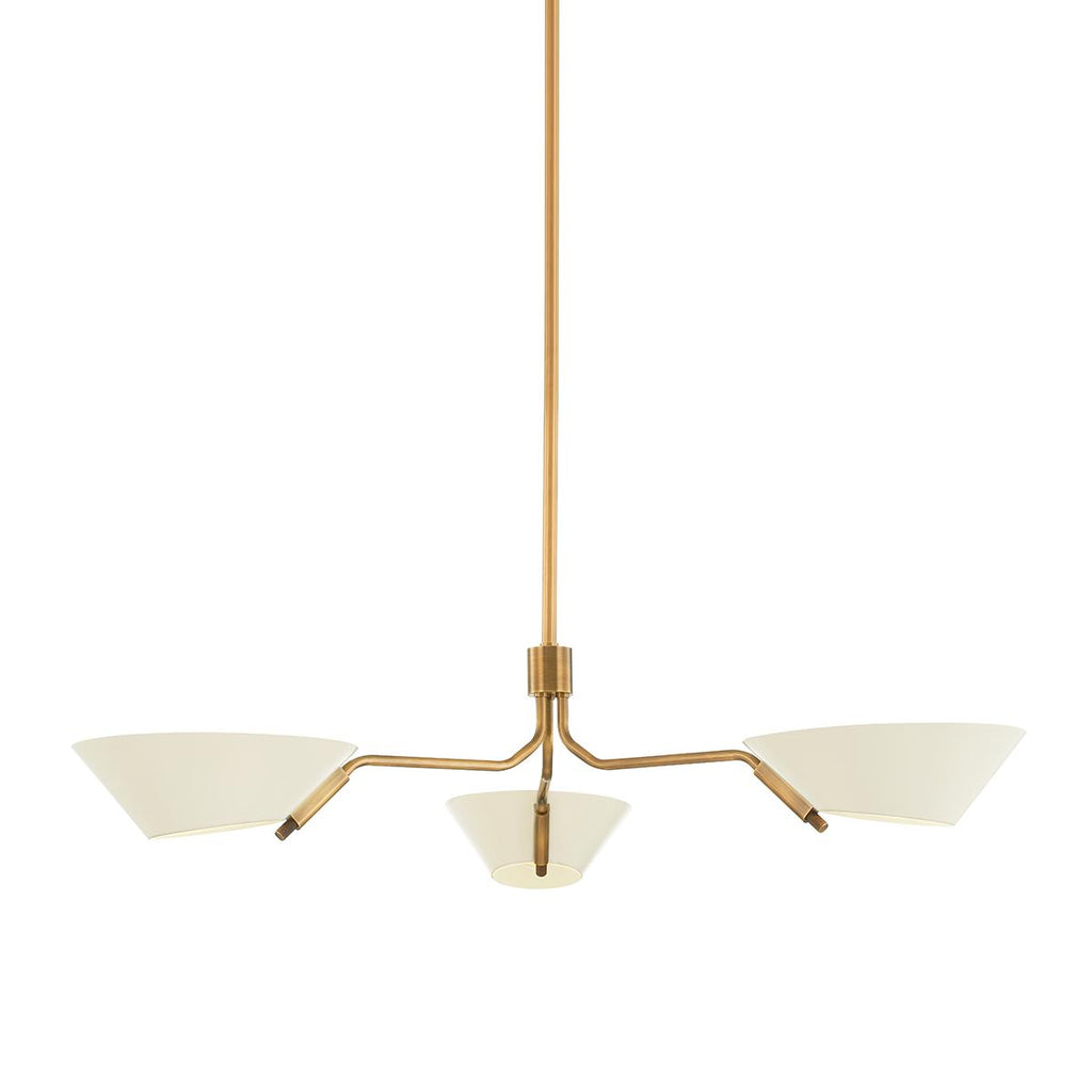 Troy Lighting Sacramento PATINA BRASS AND SOFT SAND 43W x 43L x 8.25H Chandelier