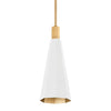 Troy Lighting Huntley Patina Brass 7.75W X 7.75L X 19.75H Pendant