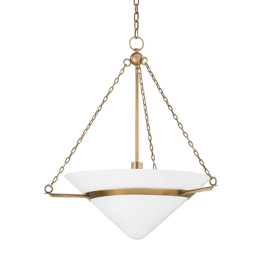 Troy Lighting Amador PATINA BRASS 27W x 27L x 29.25H Pendant