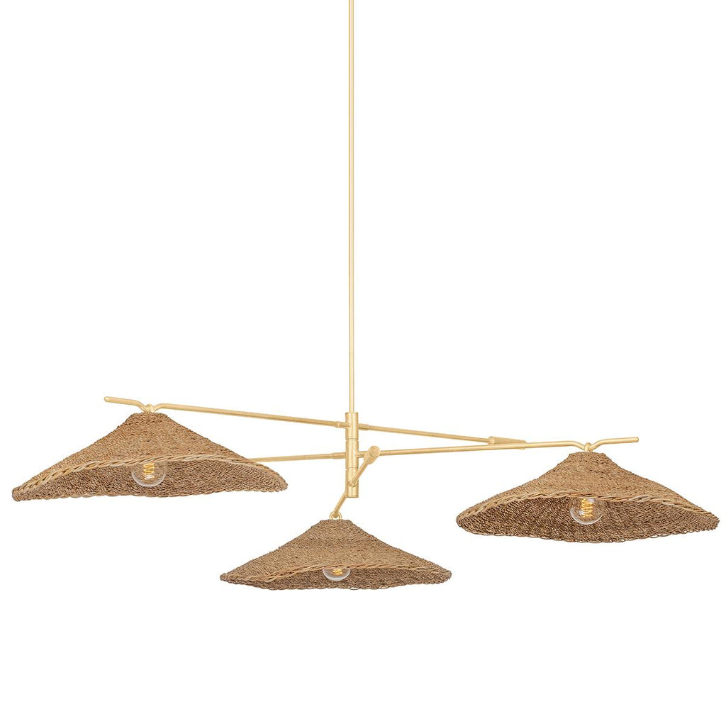 Troy Lighting Valier VINTAGE GOLD LEAF 72W x 72L x 14H Chandelier