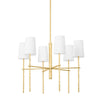 Troy Lighting River Vintage Gold Leaf 28W X 28L X 20.5H Chandelier