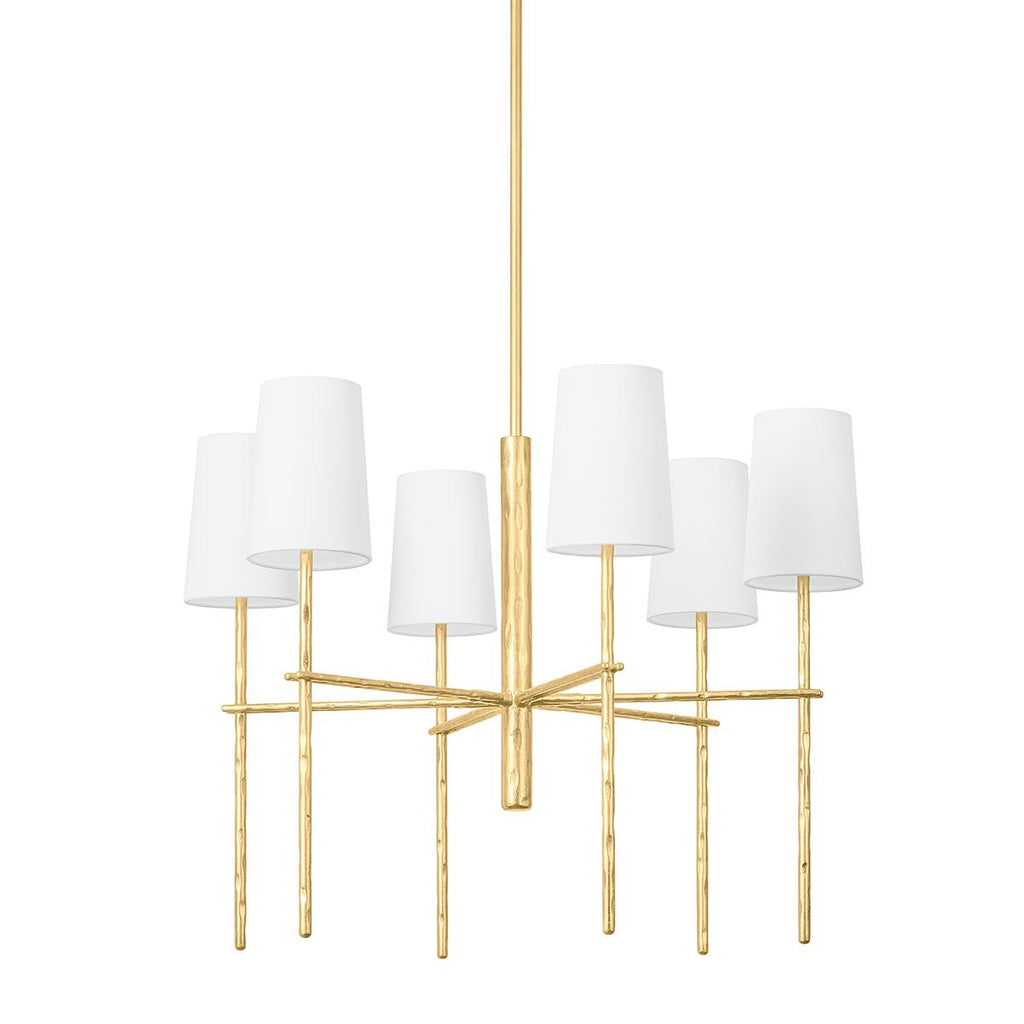 Troy Lighting River VINTAGE GOLD LEAF 28W x 28L x 20.5H Chandelier