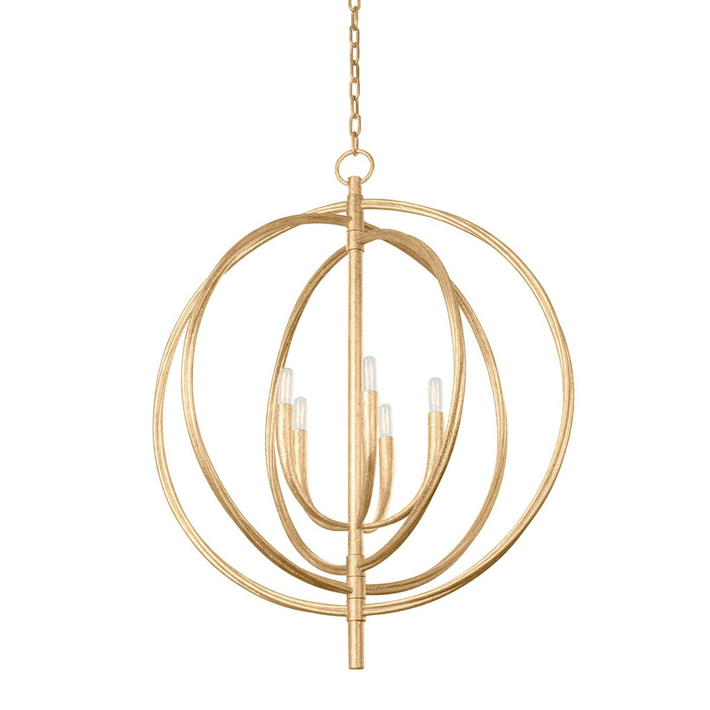 Troy Lighting Fillea VINTAGE GOLD LEAF 30W x 30L x 37.25H Pendant